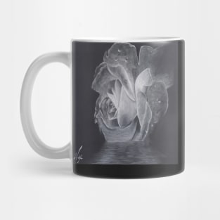 Rose charcoal drawing Mug